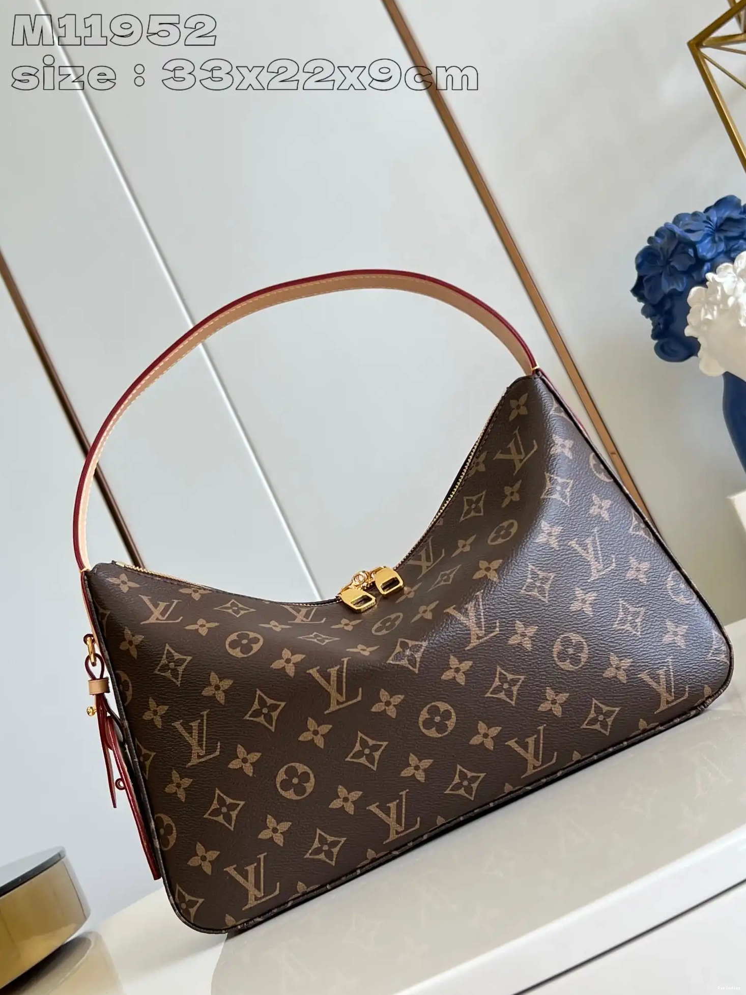 Cheap VUITTON PM-33*22*9CM LOUIS Slouchy 0515